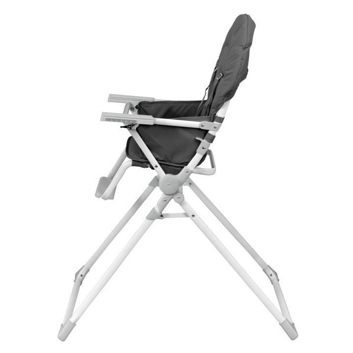 BAMBISOL Chaise haute fixe avec tablette réglable en profondeu grise BAMBISOL Chaise haute fixe avec tablette réglable en profondeu grise
