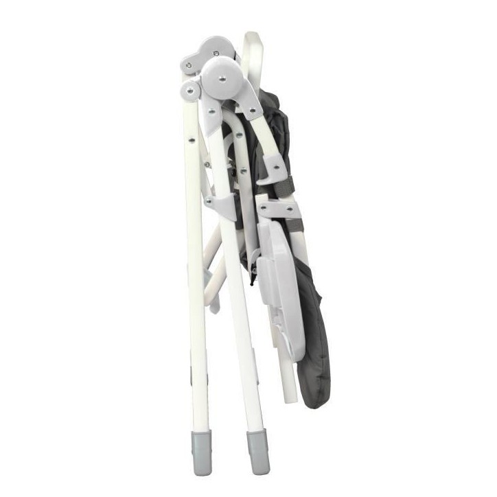 BAMBISOL Chaise haute fixe avec tablette réglable en profondeu grise BAMBISOL Chaise haute fixe avec tablette réglable en profondeu grise