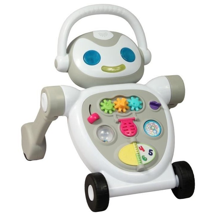 Trotteur marcheur - BAMBISOL - Nono le Robot - De 10 a 36 mois - Parlant - Musical - Jeux électroniques interactifs - Blanc