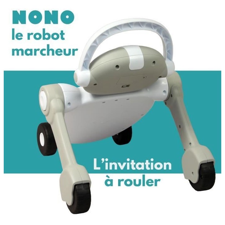 Trotteur marcheur - BAMBISOL - Nono le Robot - De 10 a 36 mois - Parlant - Musical - Jeux électroniques interactifs - Blanc