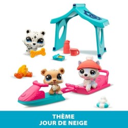 Pack a theme 3 Pets - BANDAI - Littlest Pet Shop Neige - Animaux et ac