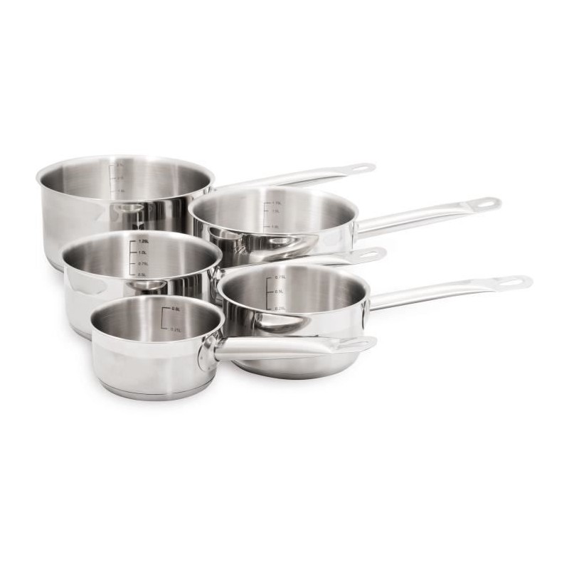 Batterie de cuisine - Tous feux dont induction - Baumalu - Acier inoxy