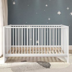 Chambre bébé Trio : Lit 70 x 140 cm + Commode a langer + Armoire OLI