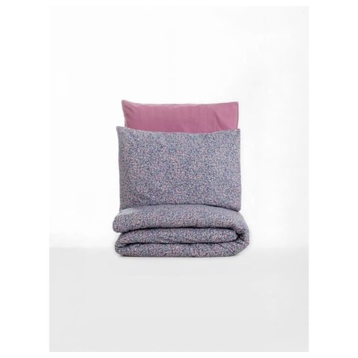 Parure de lit - 1 housse de couette 220 x 240 cm + 2 taies d'oreiller 60 x 60 cm - 100% coton renforcé - Rose Parure de lit - 1 housse de couette 220 x 240 cm + 2 taies d'oreiller 60 x 60 cm - 100% coton renforcé - Rose