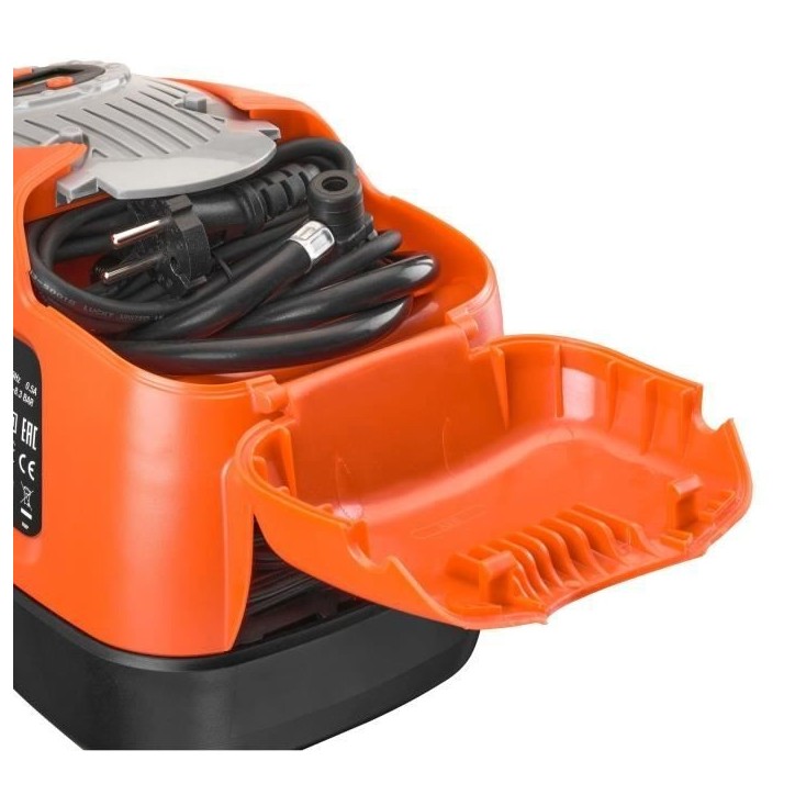 Gonfleur compresseur filaire - BLACK&DECKER - ASI300-QS - 11 bars/160 PSI Gonfleur compresseur filaire - BLACK&DECKER - ASI300-QS - 11 bars/160 PSI