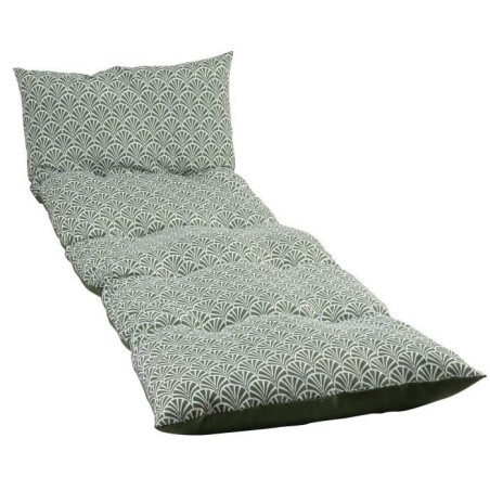 JARDIN PRIVE - Coussin bain de soleil - Flocons Norvege Avocat - Tissu