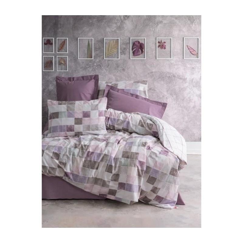 Parure de lit - 1 housse de couette 220 x 240 cm + 2 taies d'oreiller Parure de lit - 1 housse de couette 220 x 240 cm + 2 taies d'oreiller