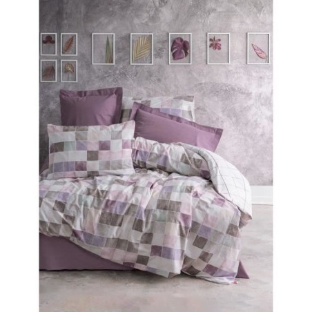 Parure de lit - 1 housse de couette 220 x 240 cm + 2 taies d'oreiller