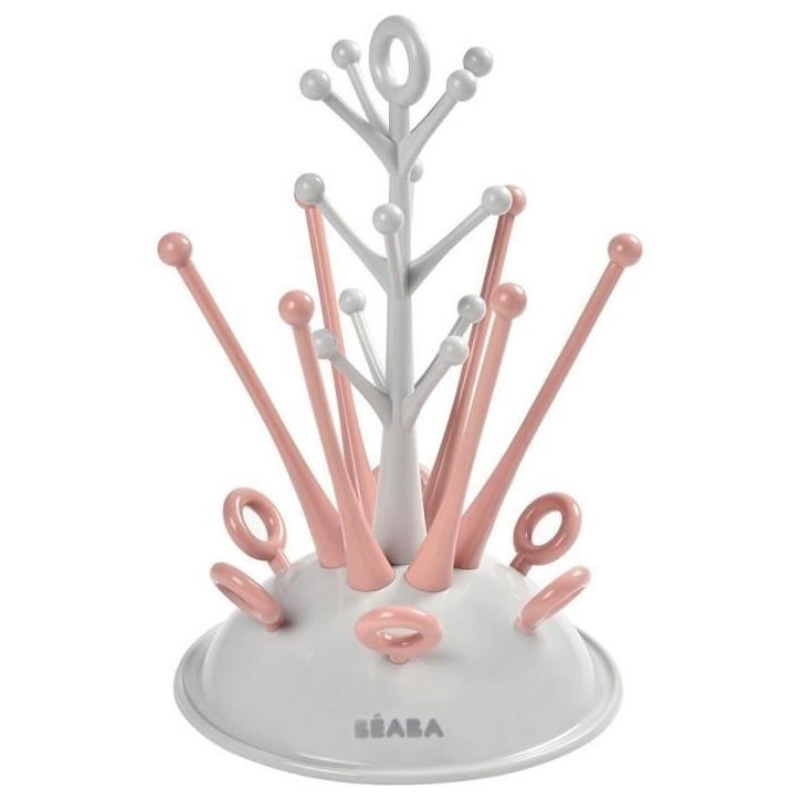 Egoutte-biberons arbre - BEABA - Jusqu'a 6 biberons - Rose Egoutte-biberons arbre - BEABA - Jusqu'a 6 biberons - Rose
