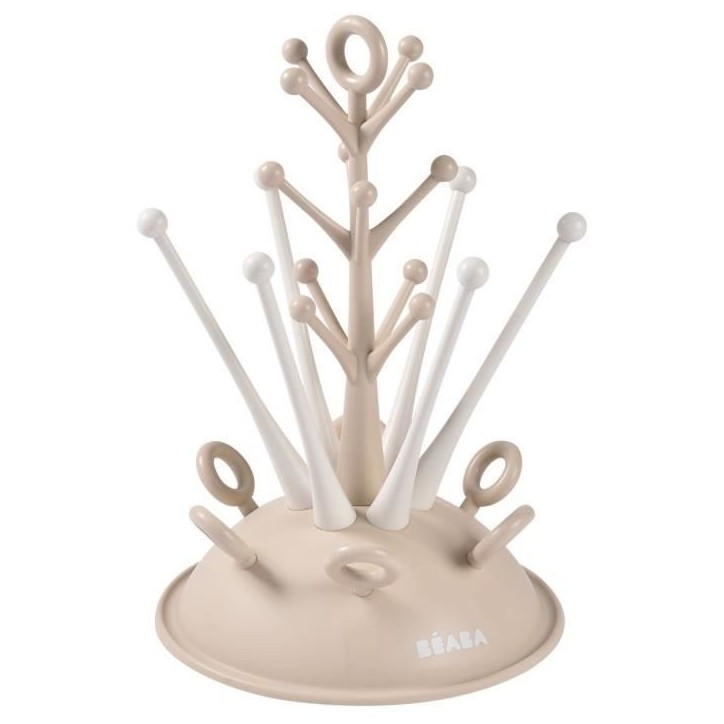 Egoutte-biberons arbre - BEABA - Jusqu'a 6 biberons - Argile Egoutte-biberons arbre - BEABA - Jusqu'a 6 biberons - Argile