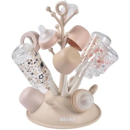 Egoutte-biberons arbre - BEABA - Jusqu'a 6 biberons - Argile