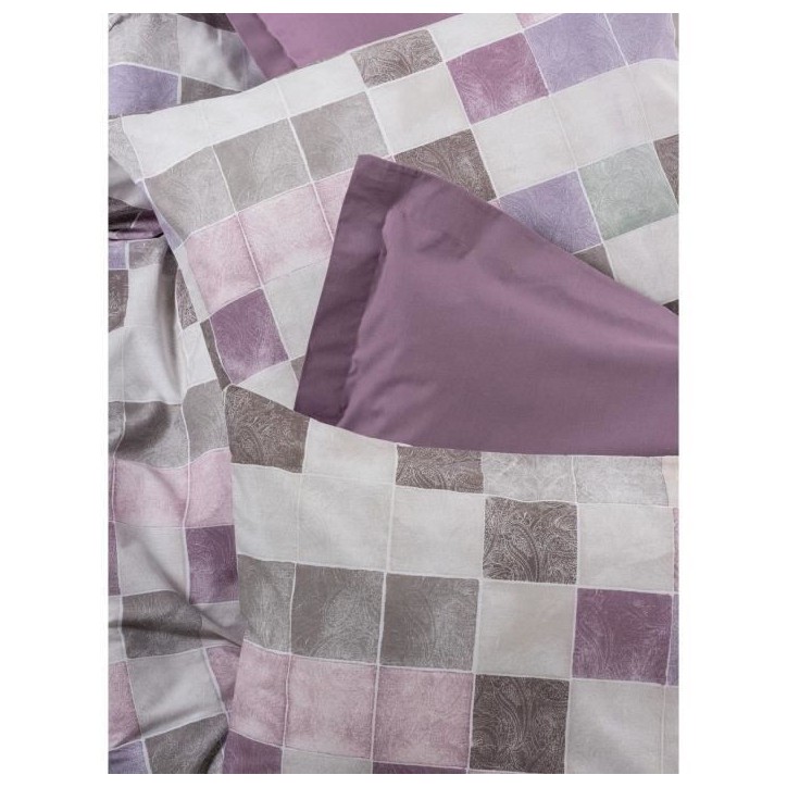 Parure de lit - 1 housse de couette 220 x 240 cm + 2 taies d'oreiller 60 x 60 cm - 100% coton renforcé - Rose Parure de lit - 1 housse de couette 220 x 240 cm + 2 taies d'oreiller 60 x 60 cm - 100% coton renforcé - Rose