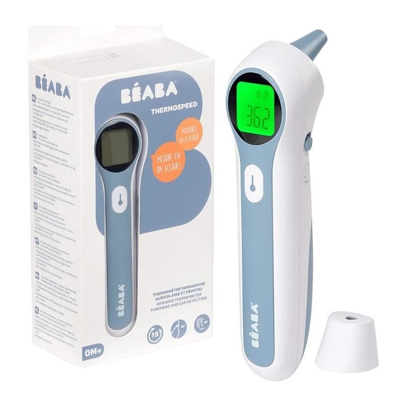 BÉABA - Thermometre Digital Sans Contact Infrarouge - Mesure Frontale