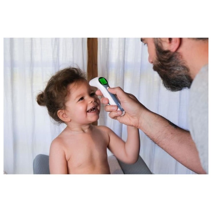 BÉABA - Thermometre Digital Sans Contact Infrarouge - Mesure Frontale - Auriculaire - Ambiante - Alerte Fievre - Thermospeed BÉABA - Thermometre Digital Sans Contact Infrarouge - Mesure Frontale - Auriculaire - Ambiante - Alerte Fievre - Thermospeed