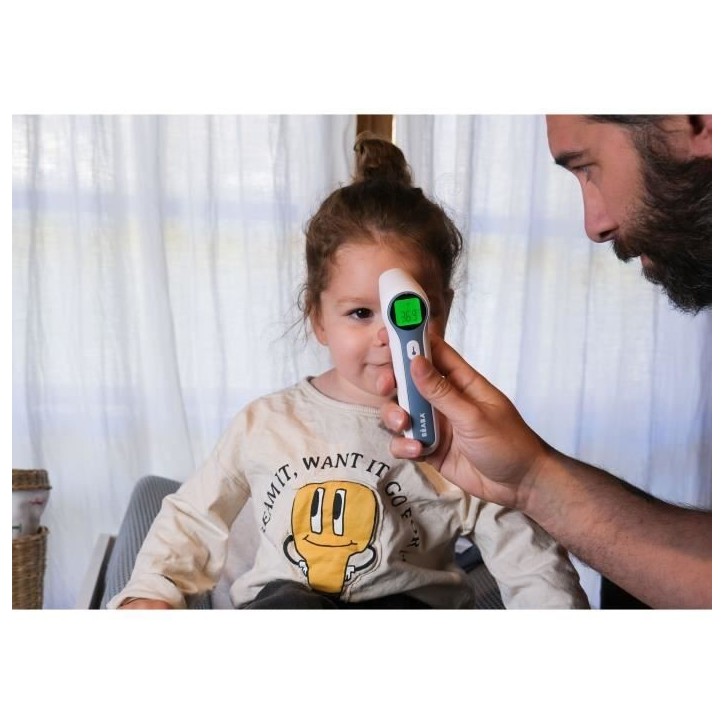 BÉABA - Thermometre Digital Sans Contact Infrarouge - Mesure Frontale - Auriculaire - Ambiante - Alerte Fievre - Thermospeed BÉABA - Thermometre Digital Sans Contact Infrarouge - Mesure Frontale - Auriculaire - Ambiante - Alerte Fievre - Thermospeed