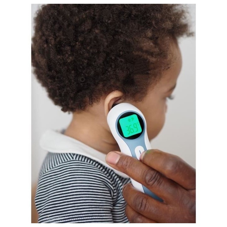 BÉABA - Thermometre Digital Sans Contact Infrarouge - Mesure Frontale - Auriculaire - Ambiante - Alerte Fievre - Thermospeed BÉABA - Thermometre Digital Sans Contact Infrarouge - Mesure Frontale - Auriculaire - Ambiante - Alerte Fievre - Thermospeed