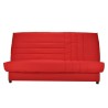 COMFORT BULTEX Banquette clic-clac 3 places - Tissu rougeL 192 x P 95