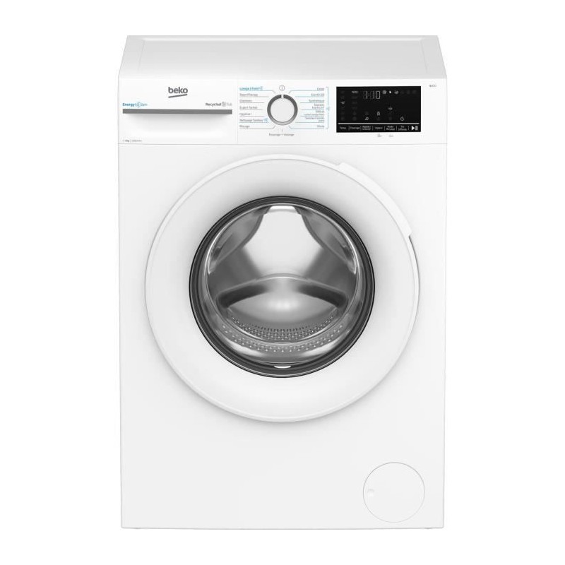 Lave-linge hublot BEKO BM0WT49211 - 9 kg - Induction - L60cm - 1200 tr