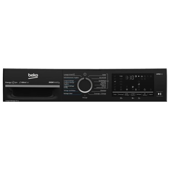 Lave-linge séchant BEKO BM3DT49601W - 9 / 6 kg - Induction - L60cm - 1400 trs/min - Blanc Lave-linge séchant BEKO BM3DT49601W - 9 / 6 kg - Induction - L60cm - 1400 trs/min - Blanc