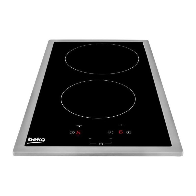 Table de cuisson BEKO HDMC32400TX - 2 foyers induction - Commandes tac