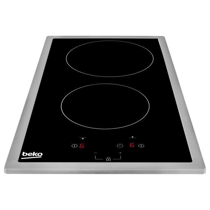 Table de cuisson BEKO HDMC32400TX - 2 foyers induction - Commandes tactiles - Noir - Minuterie intégrée Table de cuisson BEKO HDMC32400TX - 2 foyers induction - Commandes tactiles - Noir - Minuterie intégrée