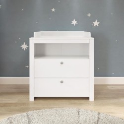 Chambre bébé Trio : Lit 70 x 140 cm + Commode a langer + Armoire OLI