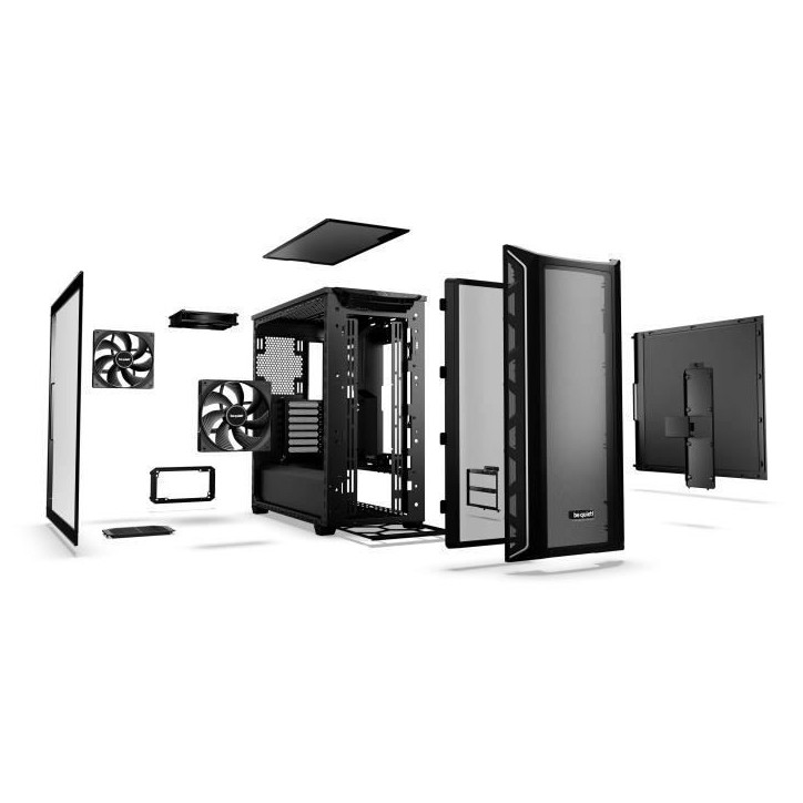 Boîtier PC - BE QUIET! - Shadow Base 800 DX - Noir - Midi Tower - Excellente circulation de l'air Boîtier PC - BE QUIET! - Shadow Base 800 DX - Noir - Midi Tower - Excellente circulation de l'air