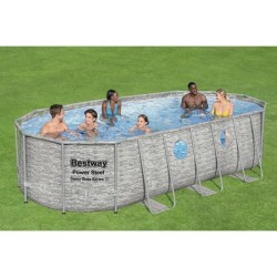 Kit Piscine hors sol tubulaire BESTWAY - Power Steel - 549 x 274 x 122