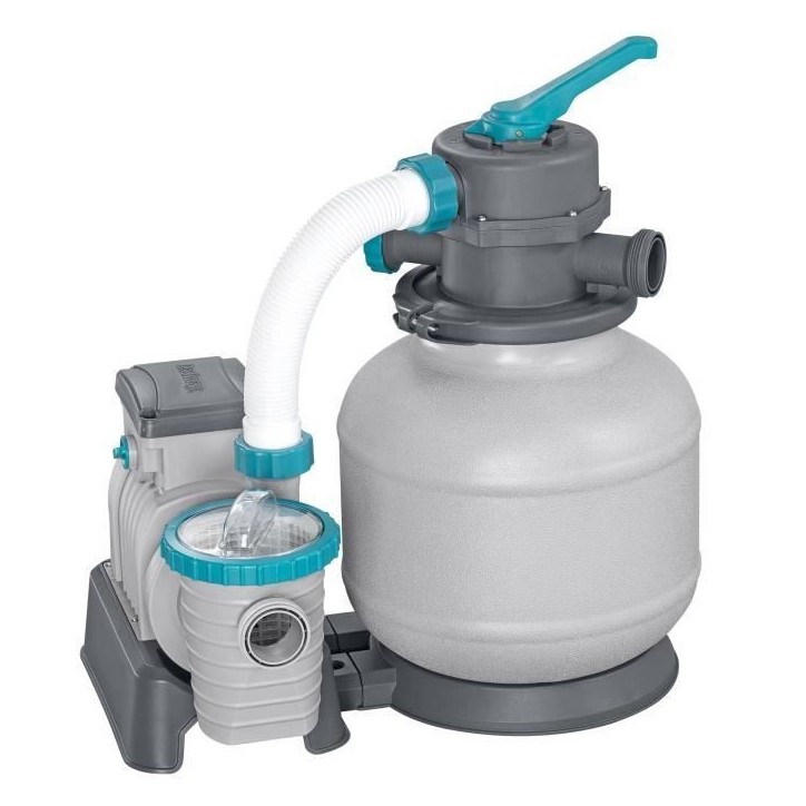 Filtre a sable / pompe de filtration pour piscine jusqu'a 54 m3- Bestway - 8 327 L/h - Avec préfiltre Filtre a sable / pompe de filtration pour piscine jusqu'a 54 m3- Bestway - 8 327 L/h - Avec préfiltre