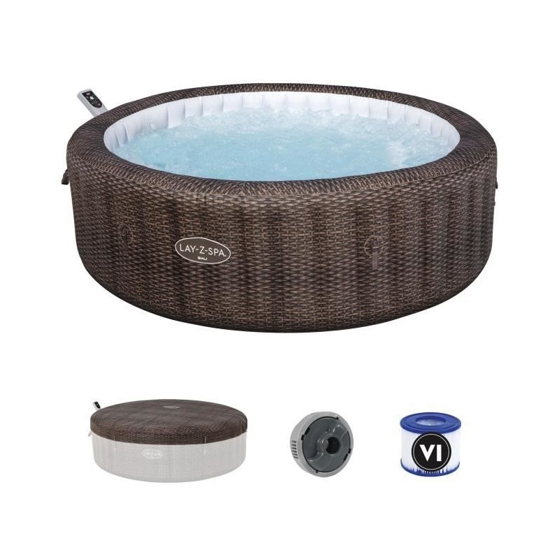 Spa gonflable BESTWAY - Lay-Z-Spa Bali - 180 airjets - 216 x 71 cm - 5