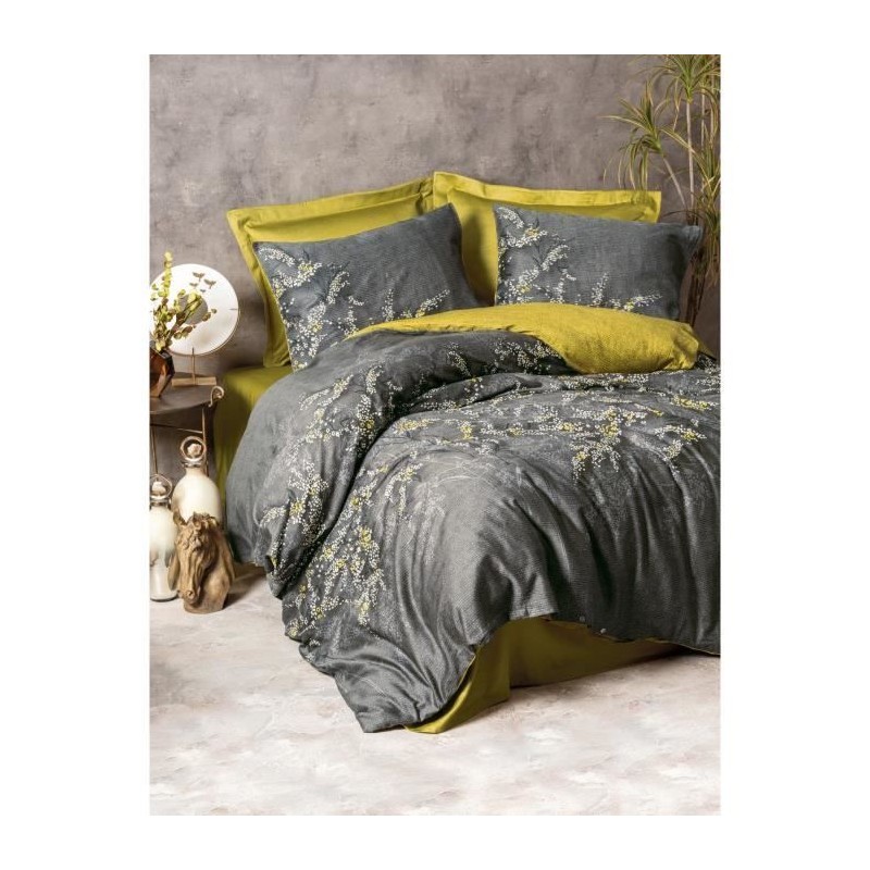 Parure de lit - 1 housse de couette 220 x 240 cm + 2 taies d'oreiller Parure de lit - 1 housse de couette 220 x 240 cm + 2 taies d'oreiller