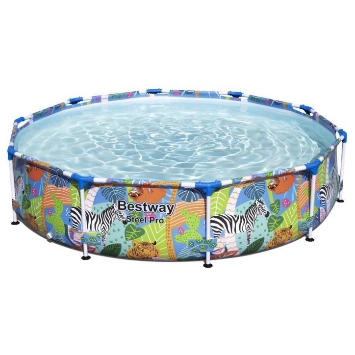 Piscine hors sol tubulaire BESTWAY - Steel Pro™ - 305 x 66 cm - Ronde Piscine hors sol tubulaire BESTWAY - Steel Pro™ - 305 x 66 cm - Ronde