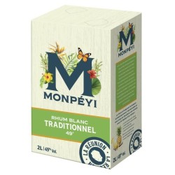 Monpéyi - Rhum blanc traditionnel - 49,0% Vol. - Bag in box 2L