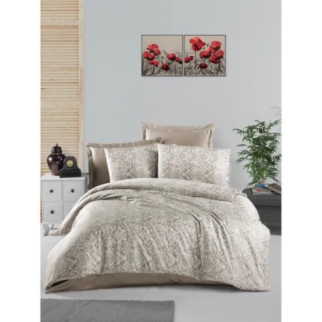 Parure de lit - 1 housse de couette 220 x 240 cm + 2 taies d'oreiller