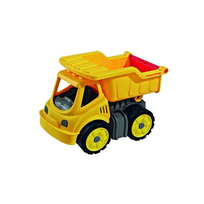Véhicule miniature Power Worker Mini Camion Benne, Jaune, BIG, 177 g,