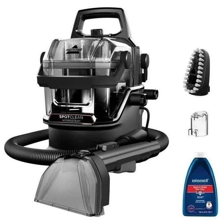 BISSELL SpotClean HydroSteam Select - Nettoyeur Vapeur - Moquettes, voiture, carrelage - 1000 W - 4,5 m - 3 modes de nettoyage