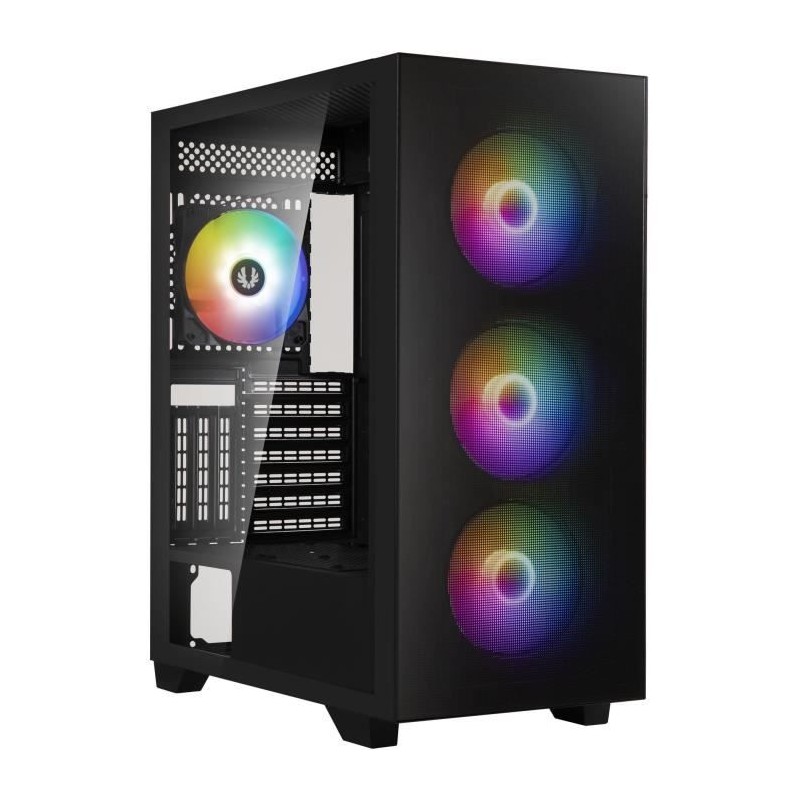 Boîtier PC - BITFENIX - Flow (Noir) - Moyen tour - Format ATX - Sans Boîtier PC - BITFENIX - Flow (Noir) - Moyen tour - Format ATX - Sans