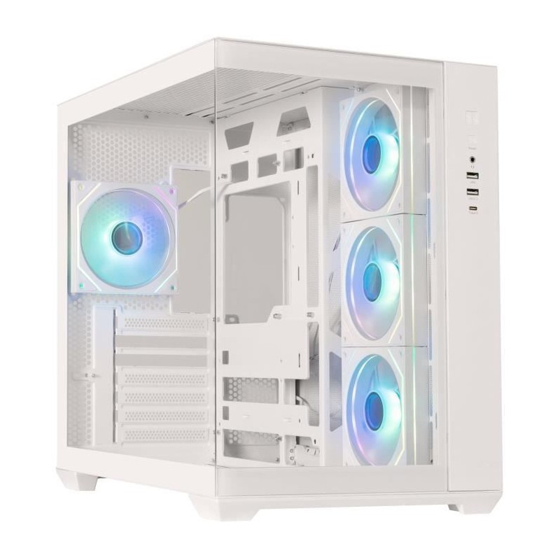 Boitier sans alimentation - BITFENIX AL118 - Cube - Format ATX - Blanc Boitier sans alimentation - BITFENIX AL118 - Cube - Format ATX - Blanc