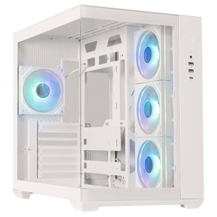 Boitier sans alimentation - BITFENIX AL118 - Cube - Format ATX - Blanc Boitier sans alimentation - BITFENIX AL118 - Cube - Format ATX - Blanc