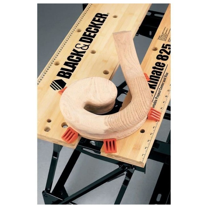 Etabli etau pliable - BLACK+DECKER - WM825-XJ - serrage a main - charge maximale de 250 kg Etabli etau pliable - BLACK+DECKER - WM825-XJ - serrage a main - charge maximale de 250 kg