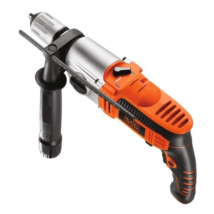 Perceuse a percussion filaire 1100W - BLACK&DECKER - KR1102K-QS - Avec coffre de rangement Perceuse a percussion filaire 1100W - BLACK&DECKER - KR1102K-QS - Avec coffre de rangement
