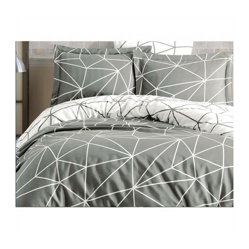 Parure de lit - 1 housse de couette 220 x 240 cm + 2 taies d'oreiller Parure de lit - 1 housse de couette 220 x 240 cm + 2 taies d'oreiller