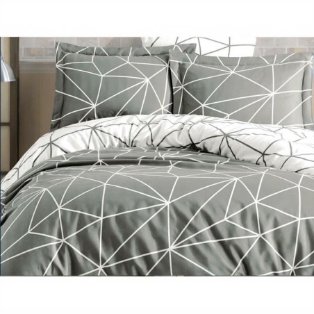 Parure de lit - 1 housse de couette 220 x 240 cm + 2 taies d'oreiller