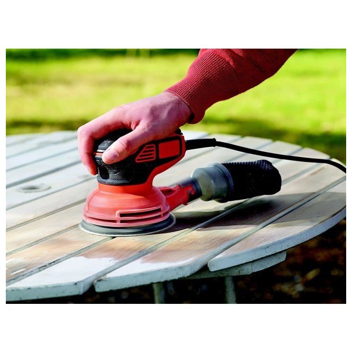 Ponceuse excentrique BLACK + DECKER KA199 - 240W - 125mm - Filaire Ponceuse excentrique BLACK + DECKER KA199 - 240W - 125mm - Filaire