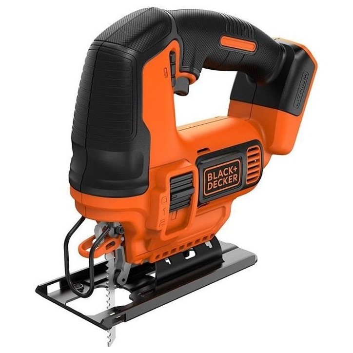 Scie sauteuse sans fil - BLACK+DECKER - BDCJS18N-XJ - 18V - profondeur de coupe 55mm - 1 lame bois inclus - sans batterie Scie sauteuse sans fil - BLACK+DECKER - BDCJS18N-XJ - 18V - profondeur de coupe 55mm - 1 lame bois inclus - sans batterie