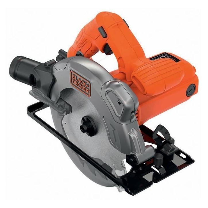 Scie circulaire filaire - BLACK&DECKER - CS1250LK-QS - 1250W - Profondeur de coupe 42mm - 66mm - Avec coffre de rangement
