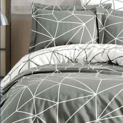 Parure de lit - 1 housse de couette 220 x 240 cm + 2 taies d'oreiller