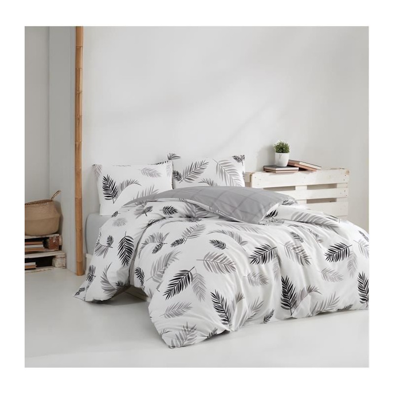 Parure de lit - 1 housse de couette 220 x 240 cm + 2 taies d'oreiller Parure de lit - 1 housse de couette 220 x 240 cm + 2 taies d'oreiller
