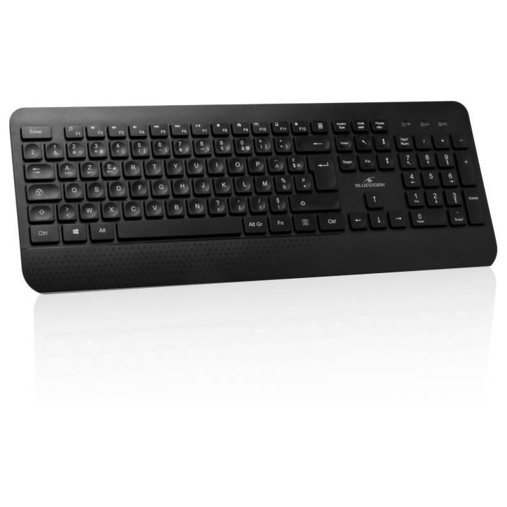 Clavier sans fil - Touches creusées ergonomiques - BLUESTORK - Office R2 - AZERTY