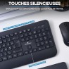 Clavier sans fil - Touches creusées ergonomiques - BLUESTORK - Office